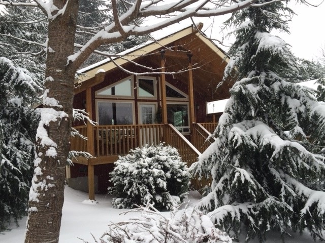 Carson Ridge Luxury Cabins in winter